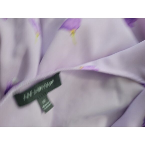 Limited Women Top 1X Plus Cap Sleeve Pullover Polyester Lined Purple FLO122XE - Picture 6 of 8